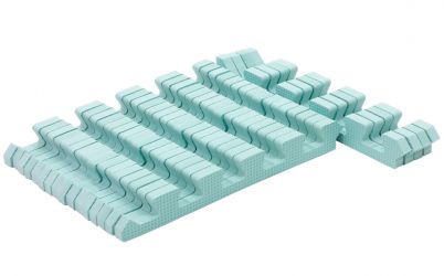 Rialto Baby Sada okrajů pro pěnové puzzle Light Green 120x180cm