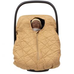 Rialto Baby Béžový zimní prošívaný kryt autosedačky 0+