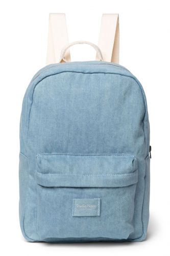 Studio Noos Denim Midi BACKPACK Batůžek s přední kapsou Blue