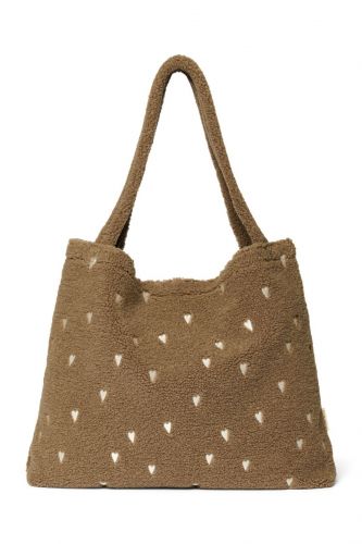 Studio Noos Teddy Hearts MOM BAG Brown Hearts
