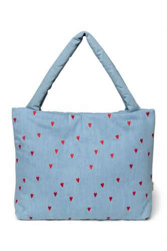 Studio Noos Denim MOM BAG Blue Hearts