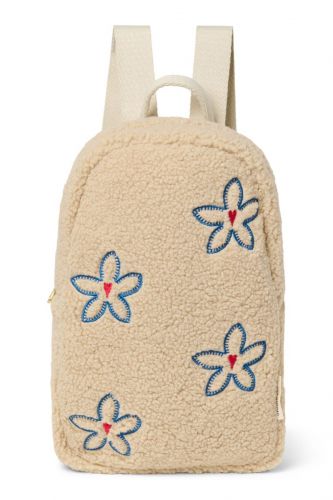 Studio Noos Teddy Mini BACKPACK Batůžek Ecru Flower Heart