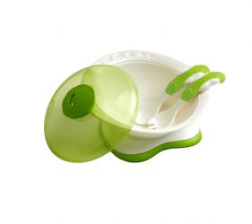 dBb Remond Talíř s víkem Úsměv, zelený