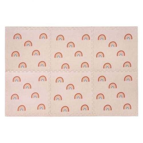 FREEON Free2Play Pěnová hrací podložka Puzzle 6 ks Rainbow