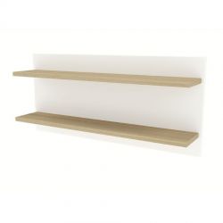 Polička na stěnu Faktum Sienna White, dvojdílná