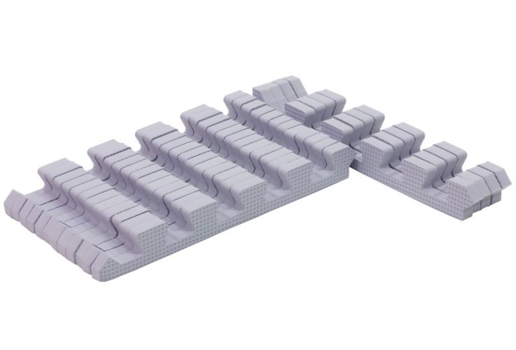 Rialto Baby Sada okrajů silver pro pěnové puzzle 120x120cm