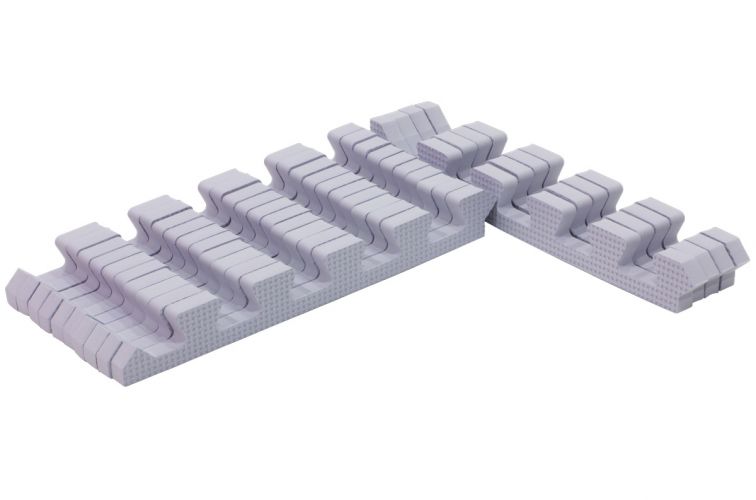 Rialto Baby Sada okrajů silver pro pěnové puzzle 120x90cm