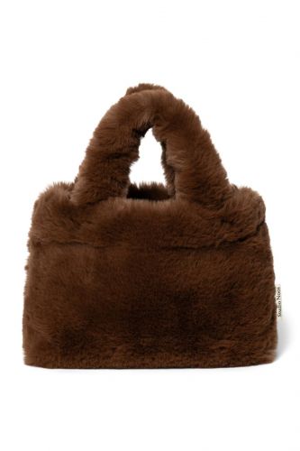 Studio Noos Faux Fur Mini Handbag Brown