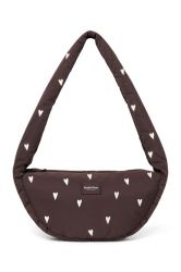 Studio Noos Puffy Mini Cross Body Bag Brown Hearts
