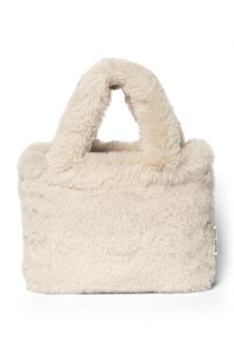 Studio Noos Faux Fur Mini Handbag Natural