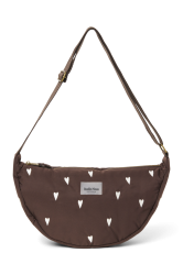 Studio Noos Puffy Mini Fanny Pack Kabelka Brown Hearts