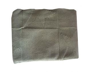 Pletená deka bavlna,olivová,hvězdy, Rialto Baby