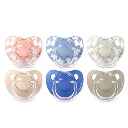 SUAVINEX | Dudlík anatomický silikon 6/18 m 2 ks WILD &amp; FREE