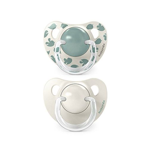 Suavinex Dudlík anatomický silikon 6/18 m 2 ks BIRDIES zelený