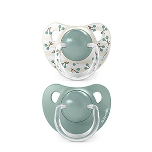 SUAVINEX | Dudlík anatomický silikon +18 m 2 ks BIRDIES - zelený