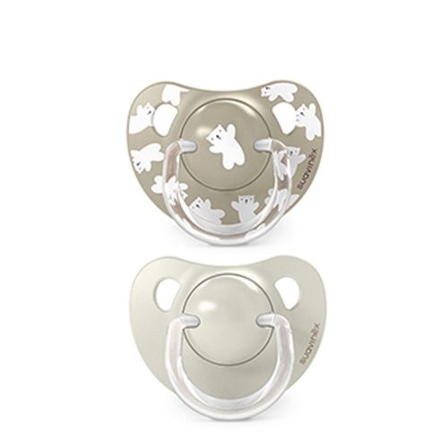 SUAVINEX | Dudlík anatomický silikon +18 m 2 ks WILD & FREE - krémový