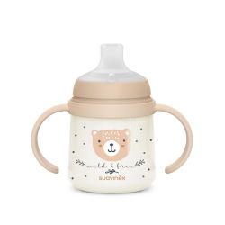 Suavinex První láhev s oušky WILD & FREE 150 ml hnědá