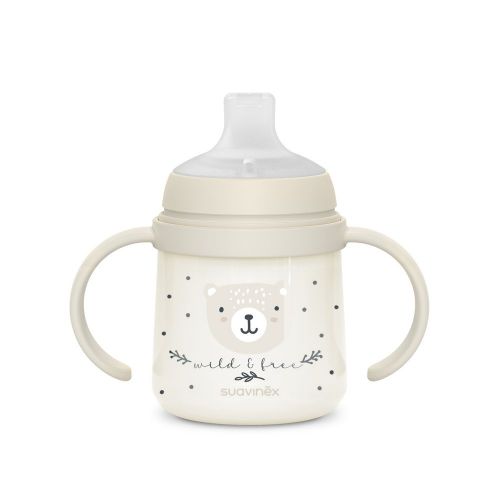 SUAVINEX | První láhev s oušky WILD & FREE 150 ml - šedá