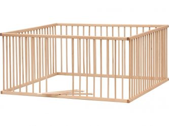 Scarlett Dětská dřevěná ohrádka Klára - přírodní buk 135 x 145 x 70 cm