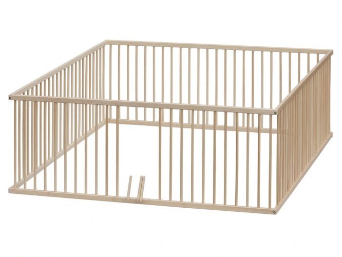 Scarlett Dětská dřevěná ohrádka Diana - přírodní buk 180 x 180 x 70 cm
