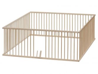 Scarlett Dětská dřevěná ohrádka Diana - přírodní buk 180 x 180 x 70 cm