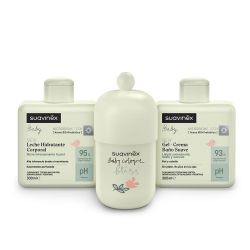 Suavinex Set Hydratační emulze 300ML + Krémový mycí gel 300ML + Kolínská voda Bliss 100ML