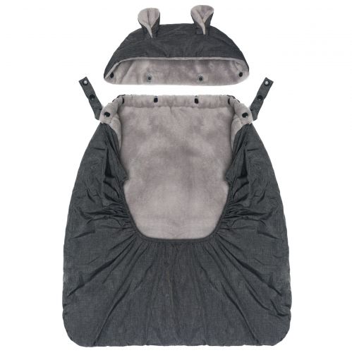 Fillikid Zateplený potah na nosítko coral fleece grey