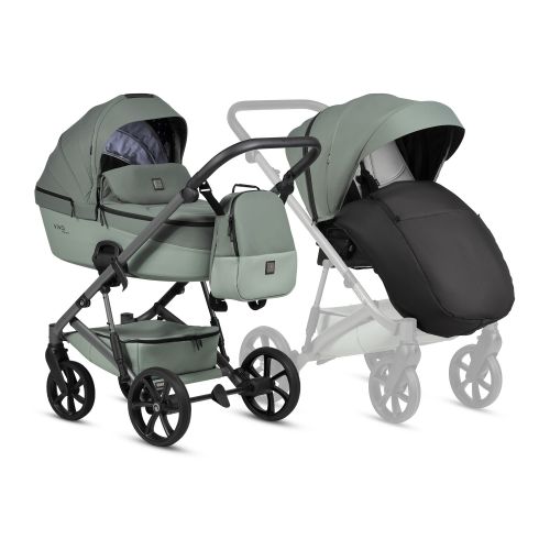 Kočárek Tutis VIVA6+ ESSENTIAL 2v1 Sage 039