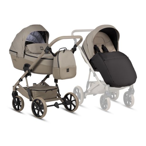 Kočárek Tutis VIVA6+ ESSENTIAL 2v1 Warm Grey 068