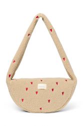 Studio Noos Teddy Mini Cross Body Bag Ecru Hearts