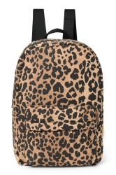 Studio Noos Cotton Midi Backpack Batůžek s přední kapsou Brown Leopard