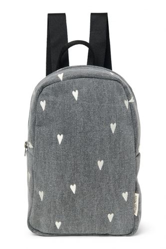 Studio Noos Denim Mini Backpack Batůžek Grey Heart