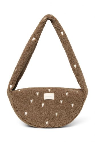 Studio Noos Teddy Mini Cross Body Bag Brown Hearts