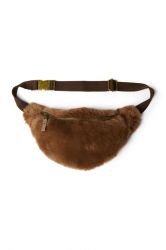 Studio Noos Faux Fur Mini Fanny Pack Ledvinka Brown