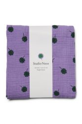 Studio Noos Swaddle Zavinovačka Print Large Purple Clover