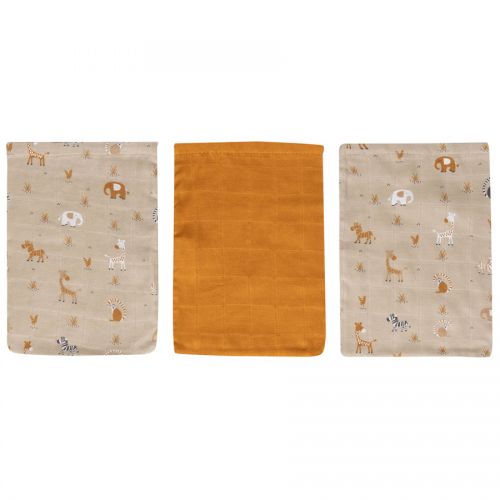 Bebe-Jou Bambusové mušelínové žínky Bébé-Jou Steppe 3ks