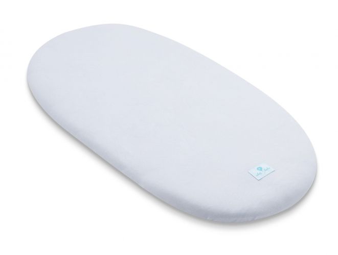 Ahojbaby Prostěradlo z organické bavlny do kočárku, košíku a kolébky Grey šedé