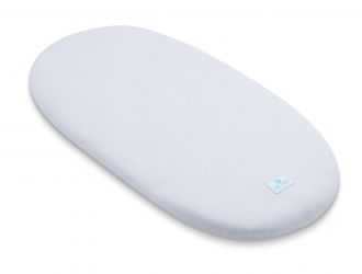 Ahojbaby Prostěradlo z organické bavlny do kočárku, košíku a kolébky Grey šedé