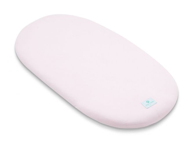 Ahojbaby Prostěradlo z organické bavlny do kočárku, košíku a kolébky Pink růžové