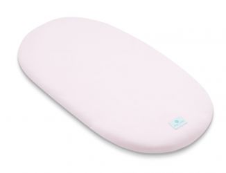 Ahojbaby Prostěradlo z organické bavlny do kočárku, košíku a kolébky Pink růžové