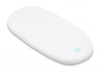 Ahojbaby Prostěradlo z organické bavlny do kočárku, košíku a kolébky White bílé