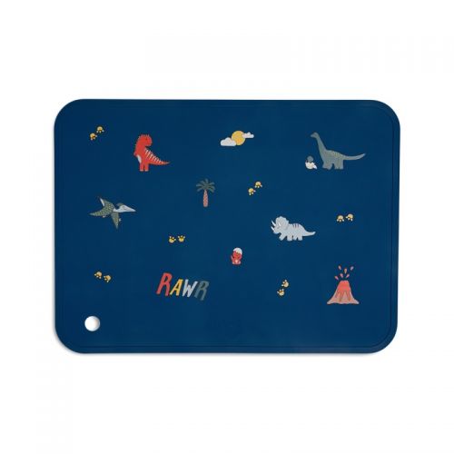 Citron Silikonová podložka, obdélník - Blue Dino