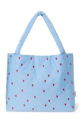 Studio Noos Puffy Mom Bag Light Blue Hearts