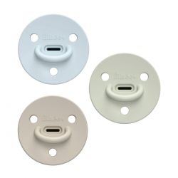 ÉLHÉE Silikovové dudlíky 3 ks 0 - 6 měsíců Bobby