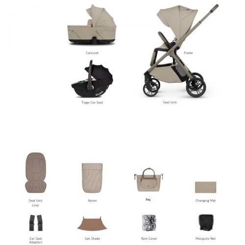 Kočárek Venicci Tila Latte + autosedačka Venicci Tiago