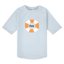 Lässig Short Sleeve Rashguard swim ring illusion blue 19-24mo. size 92