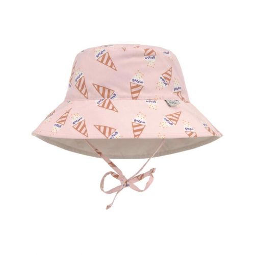 Lässig Sun Protection Bucket Hat ice cream pale pink 1-3ye. size 48-51