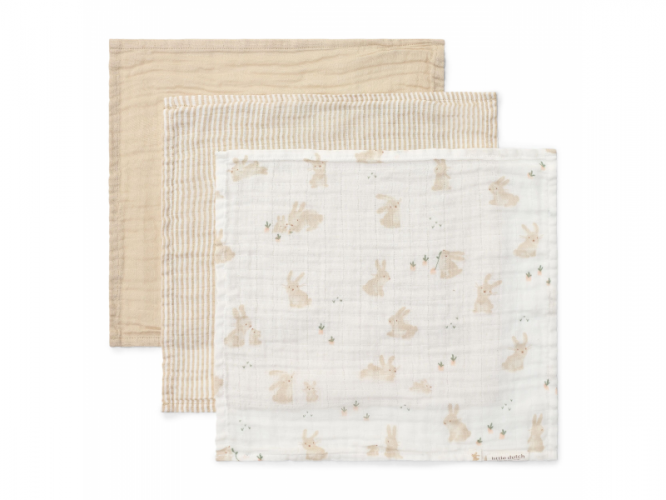 Ubrousky mušelínové 3 ks Baby Bunny
