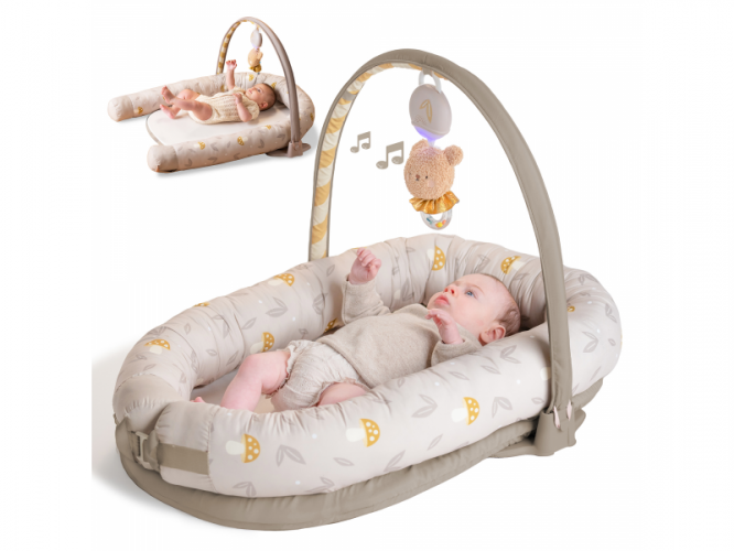 Hnízdo pro miminko s hrazdou Little Explorer