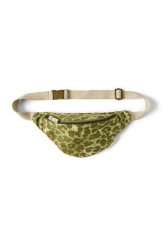 Studio Noos Cotton Mini Fanny Pack Ledvinka Green Leopard